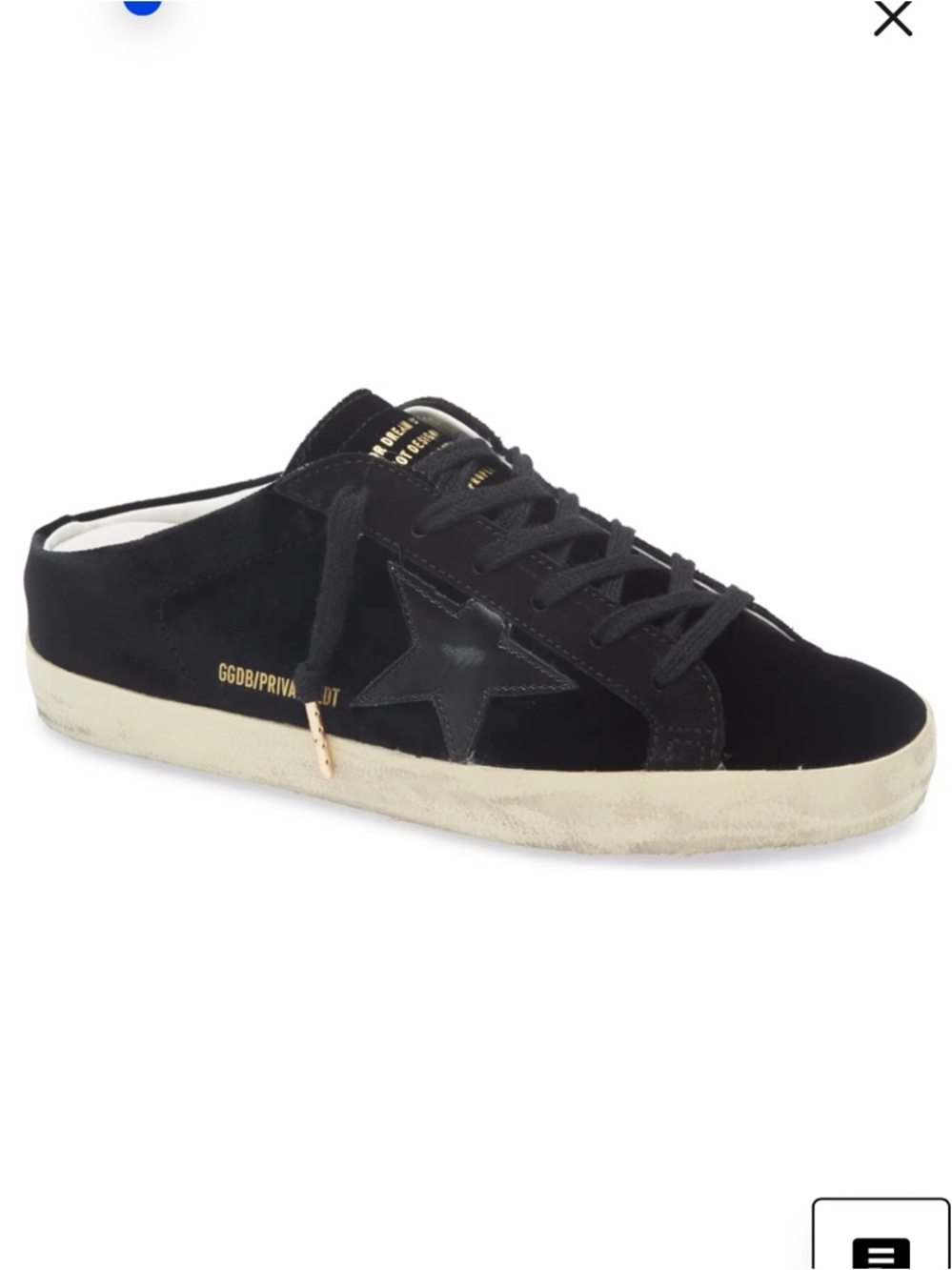 Golden Goose Super Star Velvet Mules LTD